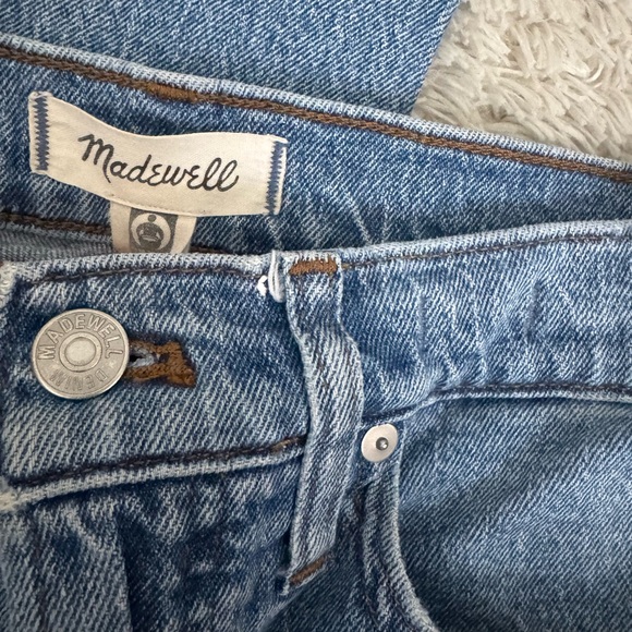 Madewell Blue Straight Leg Jeans - Picture 2 of 4